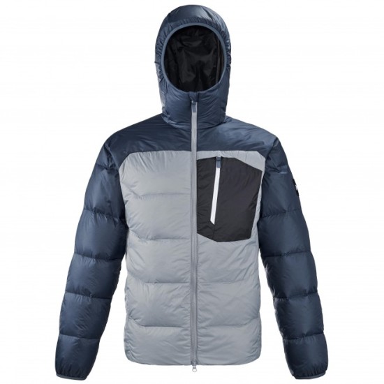 Яке пух ABRASION BELAY HOODIE - сиво