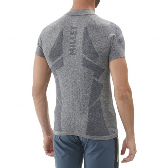 Тениска LTK SEAMLESS LIGHT ZIP - сива