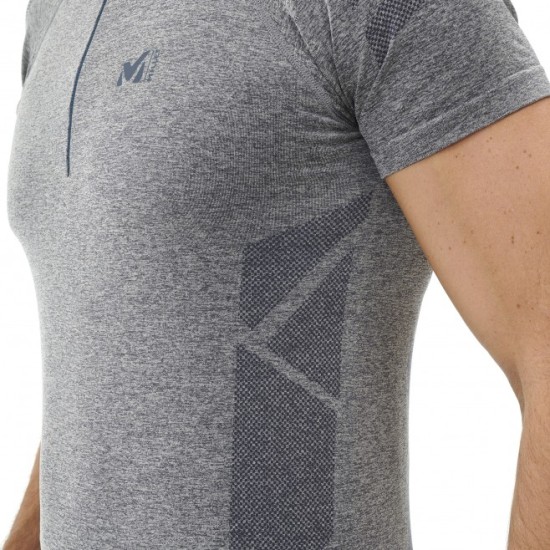Тениска LTK SEAMLESS LIGHT ZIP - сива
