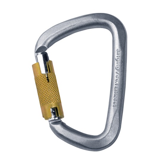 Карабинер Стоманен D TRIPLE LOCK