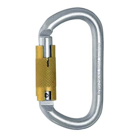 Карабинер Стоманен Овал TRIPLE LOCK